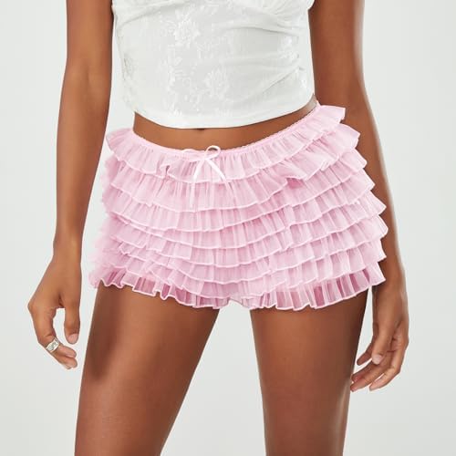 Lace Trim Ruffle Bloomers