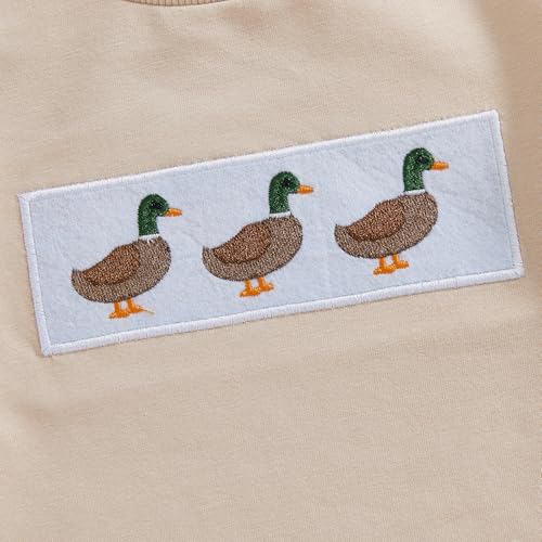 Hunting Baby Boy Outfit Mallard Duck T-Shirt and Plaid Short Set