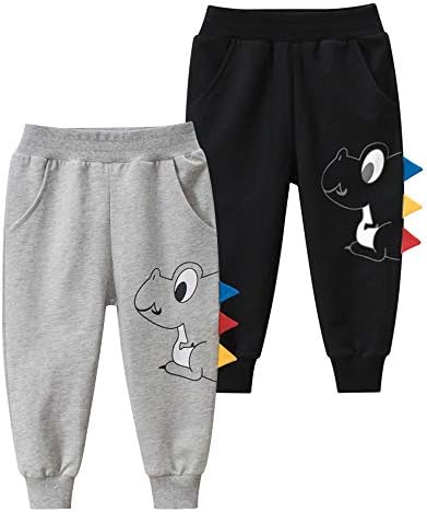 Relaxing Dinosaur Joggers for Boys Soft comfy 2-pack