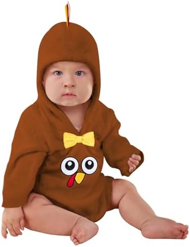 Thanksgiving Turkey Romper for Baby Boys Soft and Cozy
