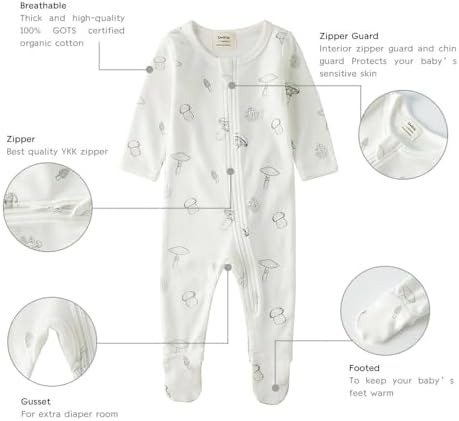 Owlivia Organic Cotton Pjs for Baby Soft Comfortable