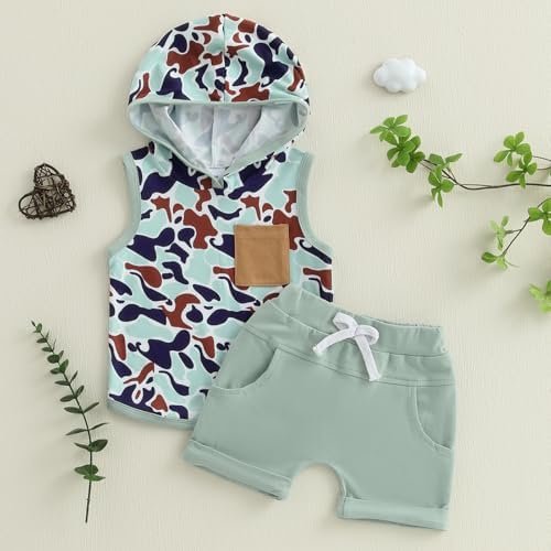 Lefyira Camouflage Baby Boy Shorts Outfit