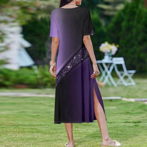 ZCJBWWHF Summer Maxi Dress - Floral Print