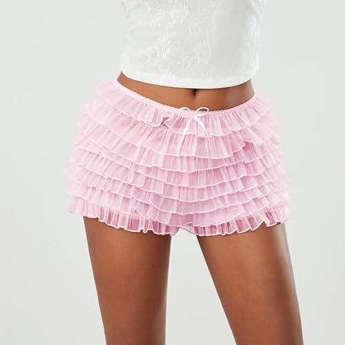Lace Trim Ruffle Bloomers