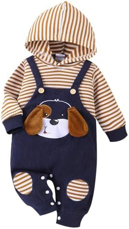 TOKIAGO Baby Boy Clothes Set with Cute Cartoon Designs 0-18 Mo