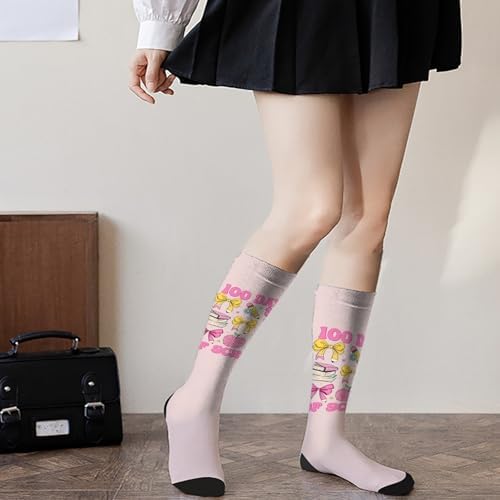 100 Days Of School Coquettes Bow Socks
