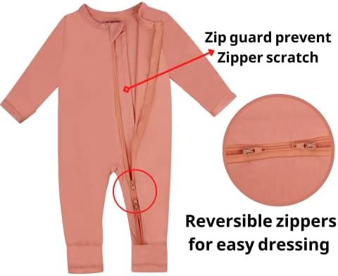 Guisby Baby Rompers 2-in-1 Pajamas