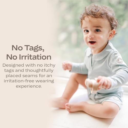 Mon Chou Baby Long Sleeve Polo Bodysuit