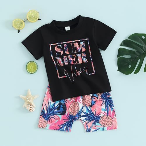 Citgeett Toddler Baby Boy Tropical Outfit Set