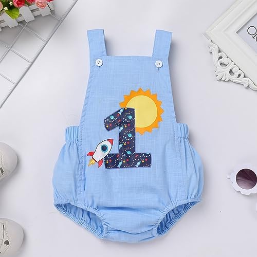 HelloUniromper 1st Birthday Outfit for Boys Summer Cake Smash Photoshoot
