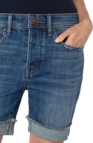 Liverpool Womens Boyfriend Fray Cuff Short