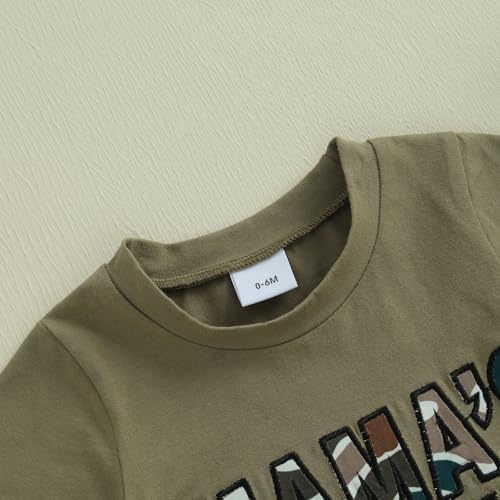 Toddler Camouflage T-Shirt Shorts Set for Boys