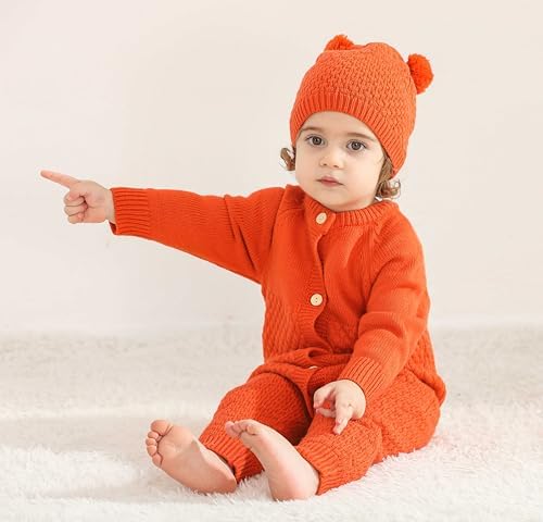 Newborn Baby Boy WinterRomper Long Sleeve Knitted Set 0-24Months