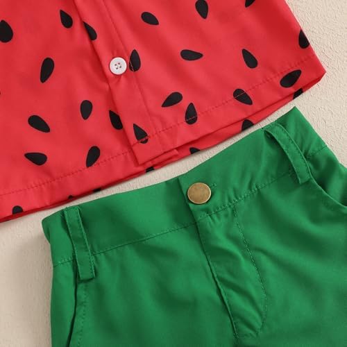 licupiee Toddler Boy Watermelon Shorts Sets - Comfort Fashion
