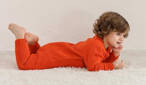 Newborn Baby Boy WinterRomper Long Sleeve Knitted Set 0-24Months