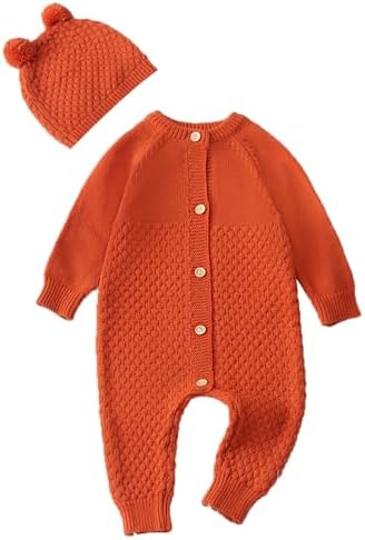 Newborn Baby Boy WinterRomper Long Sleeve Knitted Set 0-24Months