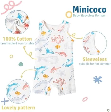 Minicoco Baby Boy ROMPER - 100 Cotton