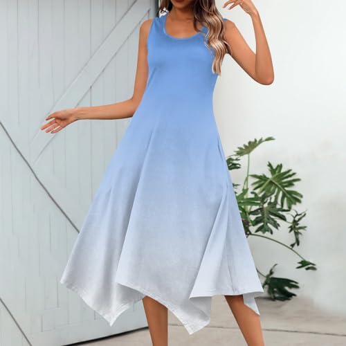 Trendy Boho Floral Print Midi Dress for Women