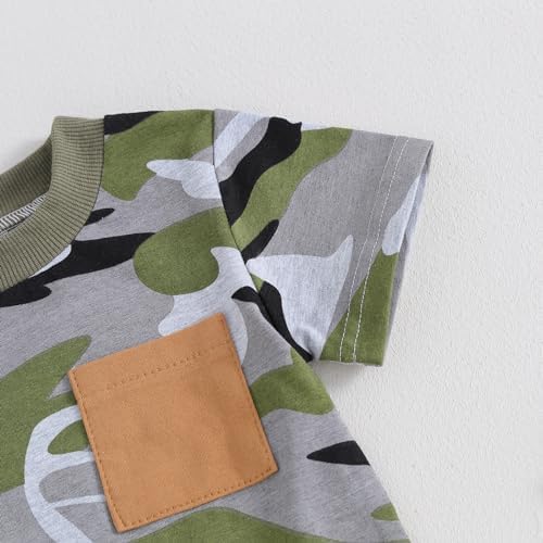 4th of July Toddler Boy Girl Camo Set