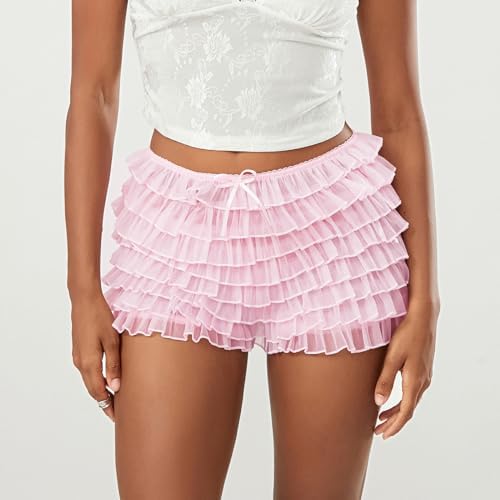 Lace Trim Ruffle Bloomers