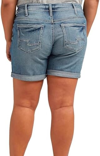 Silver Jeans Co Womens Plus Size Boyfriend Jeans