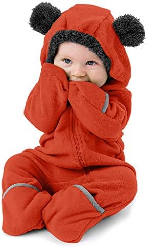 Adorable Cartoon Baby Boys Hoodie Romper