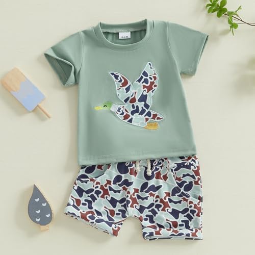 Mallard Duck Toddler Hunting Set Style Camo Shorts for Boys