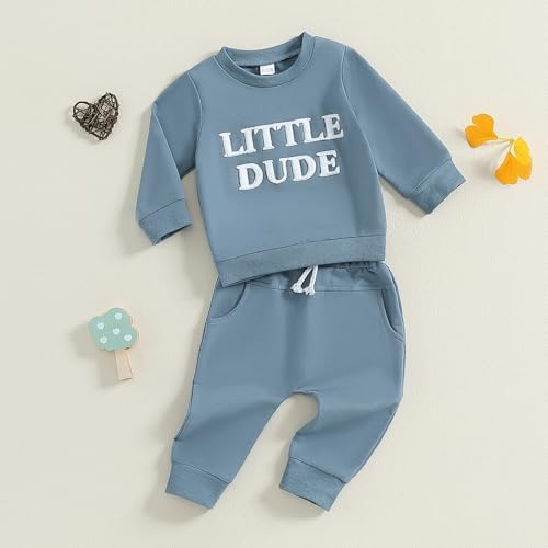 Kaipiclos Toddler Boys Embroidered Fall Clothing Set - Cozy Fashionable