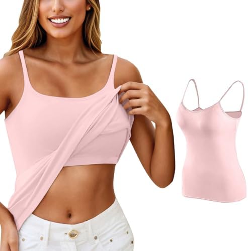 Fierce Workout Womens Cami Tank Top with Built-In Bra