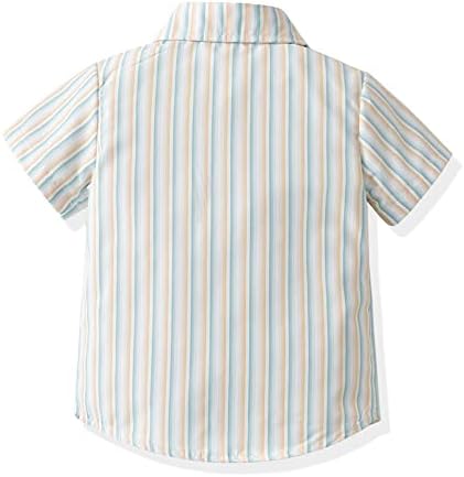 IBAKOM Boys Gentleman Suit Bow Tie Outfit for Summer Events
