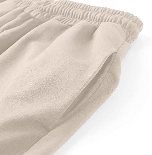 High Waist Comfortable Grey Sweatpants for Teen Girls