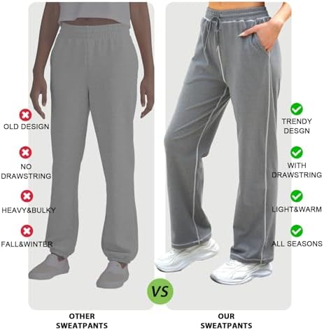 Track Pants Women Soft Wide-Leg Trendy Joggers for consolation and Style