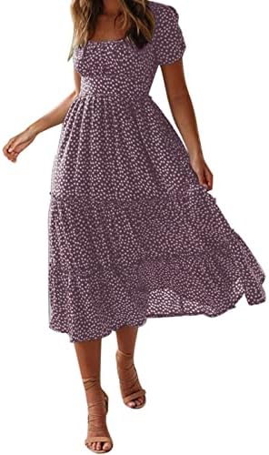 Bioxie 2025 Boho Casual Sundress for Women Beach Vacation Perfect