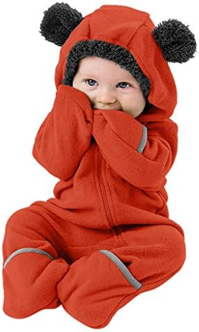 Adorable Cartoon Baby Boys Hoodie Romper