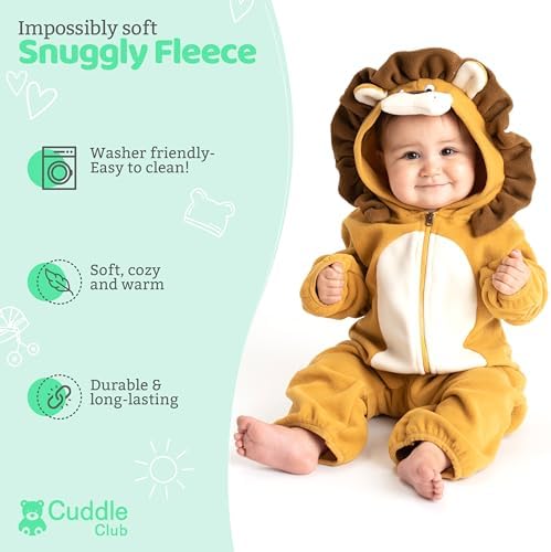 Cuddle Club Fleece Bunting Bodysuit - Cozy Hooded Romper