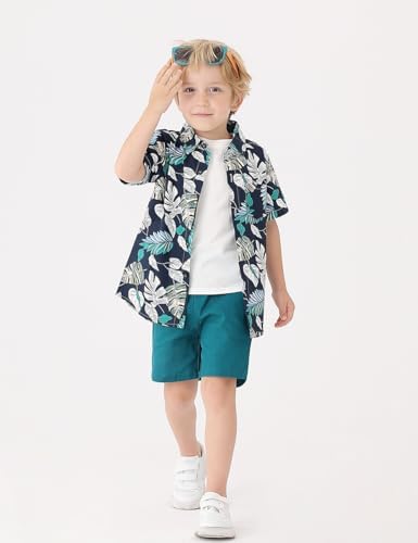 JunNeng 3Pcs HibiscusTSet for Toddlers Perfect for Beach adventures