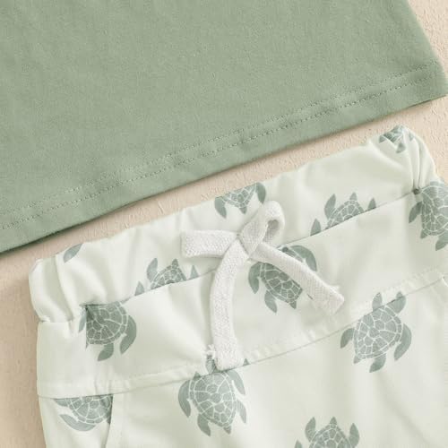 Infant Boy Summer Short Sleeve Set Checkered Pocket Shirts Stretchy Comfort