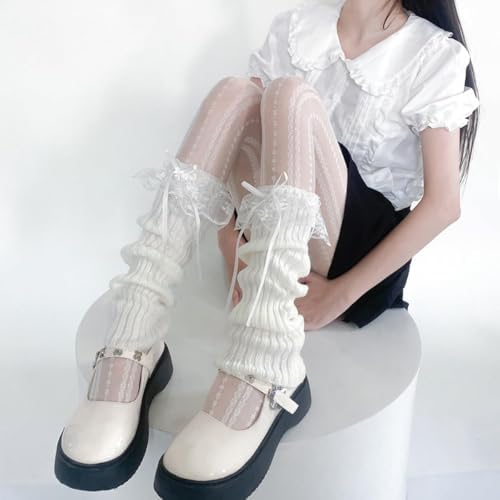 Y2K Knitted Leg Warmers for Women Kawaii Design