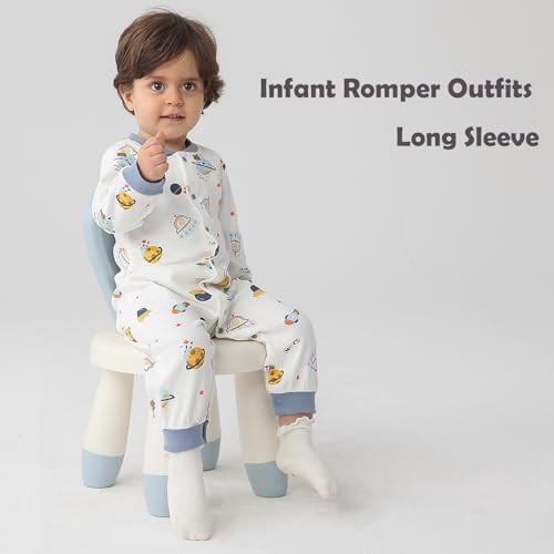 2-Pack Cotton Rompers for Newborn Boys