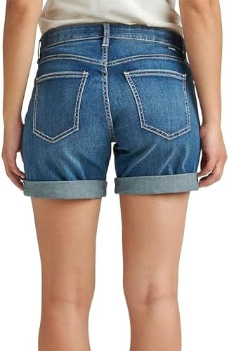 JAG Womens Petite Alex Mid Rise Boyfriend Short