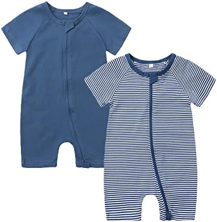 BeiVSlley 2-Pack Cotton Romper for Baby Adorable and Safe