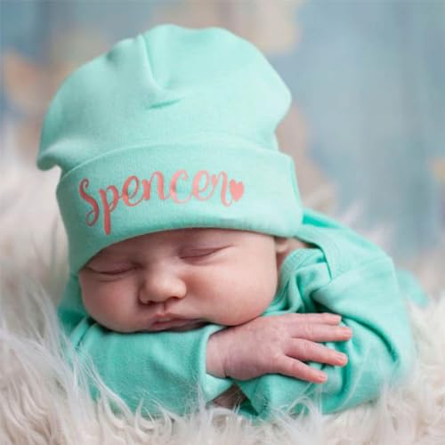 Custom Newborn Gown Hat Set