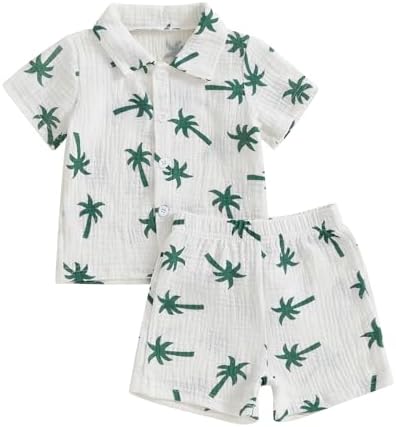 Gaono Toddler Boys Summer Cotton Linen