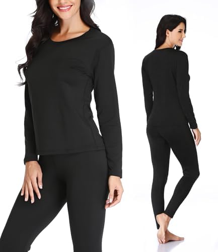 Womens Thermal Pajama Set for Winter