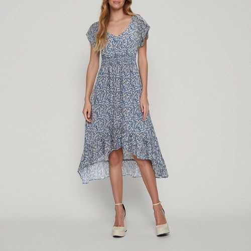 Floral Ruffle Sleeve Dress