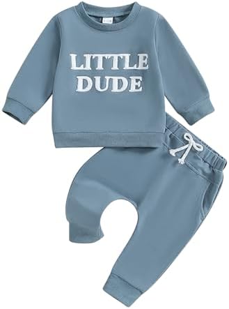 Kaipiclos Toddler Boys Embroidered Fall Clothing Set - Cozy Fashionable