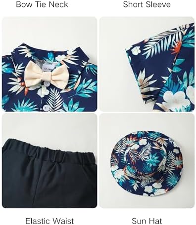 Stylish Toddler Boy Hawaiian Outfit for Summer