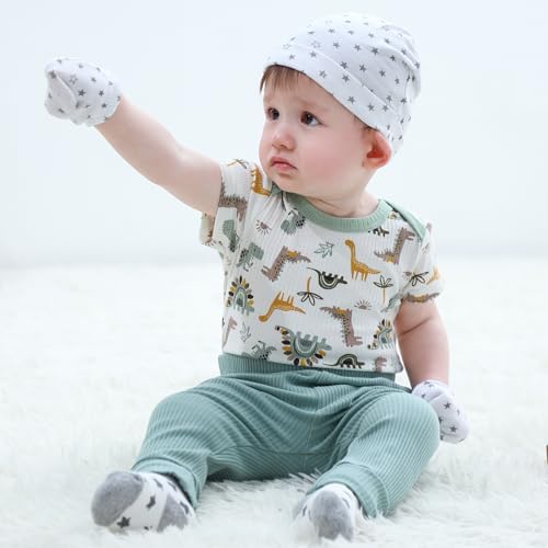 Ruliby Baby Bodysuitromo Girls Boys Outfit Soft Newborn Romper