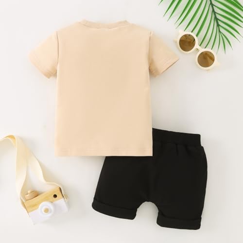 Yvowming Summer Kids Cooling T-Shirt Shorts Set