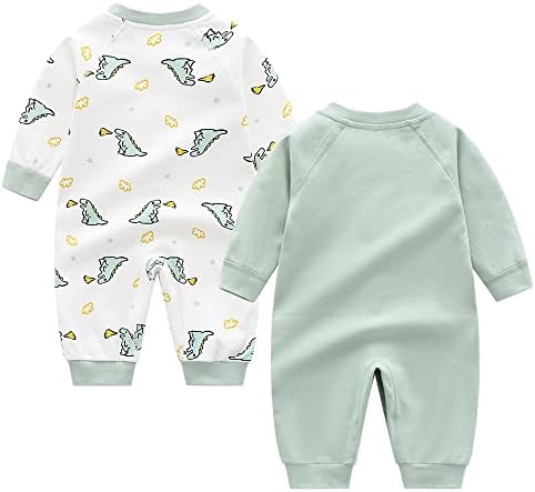 Newborn Boys 2PK Cotton Romper Set Soft Comfy for Toddler